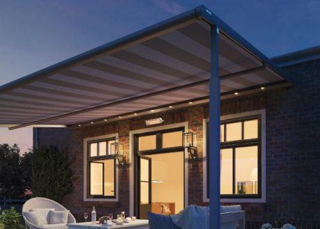 Mit der optionalen LED-Beleuchtung schaffen Sie mit ihrem angenehm warmweißen Licht auch abends eine Wohlfühlatmosphäre auf Ihrer Terrasse.