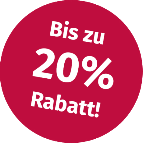 bis zu 20% Rabatt